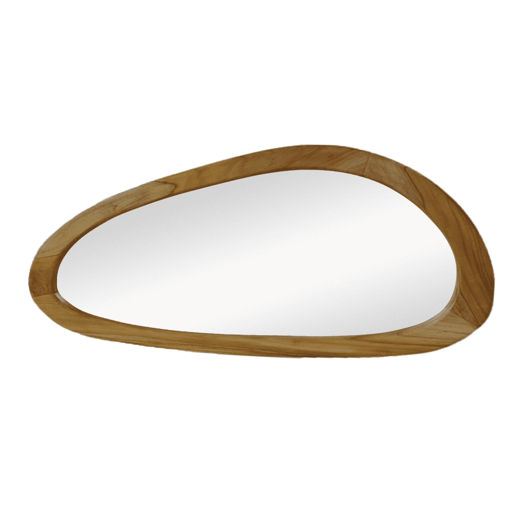 Miroir mural HSM Collection organique face avant 120x65x3 teck naturel