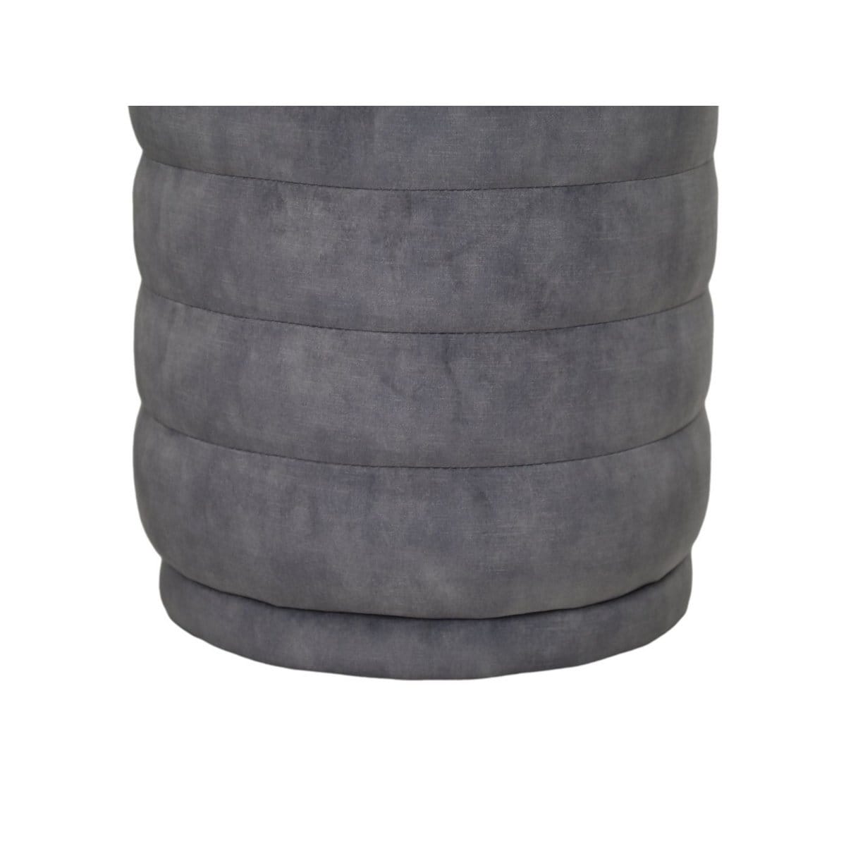 Anneaux Poof - 45x45x40 - Gris dauphin - Adore 180 - Velours