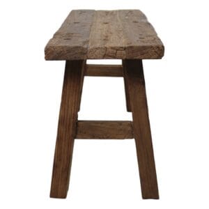 Banc décoratif - rustique - vieux teck -