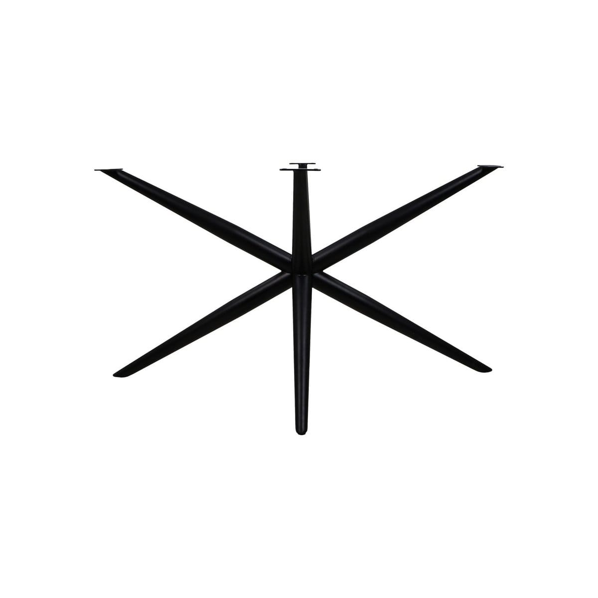 Base de table Spider Oakland -130x90x72 (65x65mm) - Noir - Métal