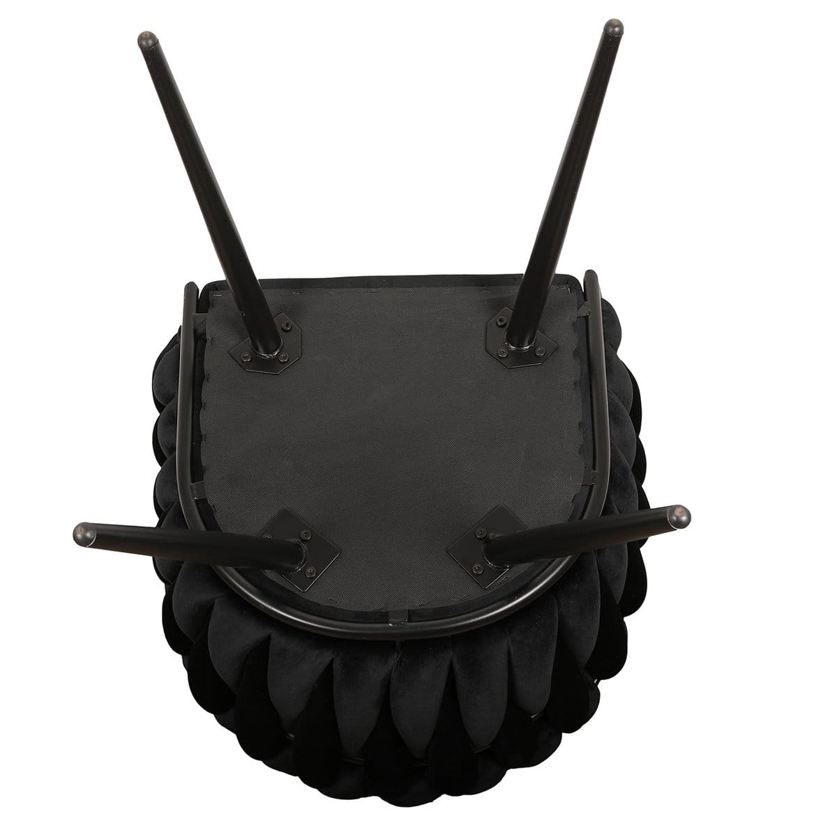 Chaise Wave noire (Lot de 2)