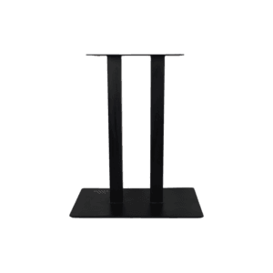 Collection HSM-Pied de table 2 piliers-60x35x70 (60x60mm)-Noir-Métal -