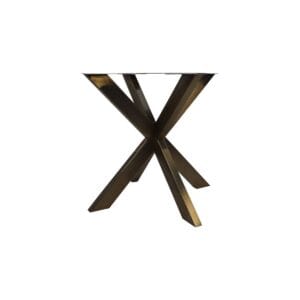 Collection HSM-Pied de table Modèle X S/2-80x80x72 (4x8)-Or-Métal - Luxury Collection HSM-Pied de table Modèle X S/2-80x80x72 (4x8)-Or-Métal - Luxury