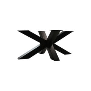 HSM Collection-SalonPied de table Spider Oakland-90x60x40 (75x75mm)-Noir-Métal -