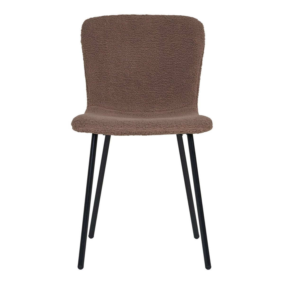 Halden Dining Chair - Dark Brown, 48x38cm - Set of 2