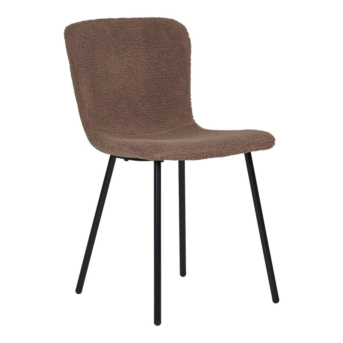 Halden Dining Chair - Dark Brown, 48x38cm - Set of 2