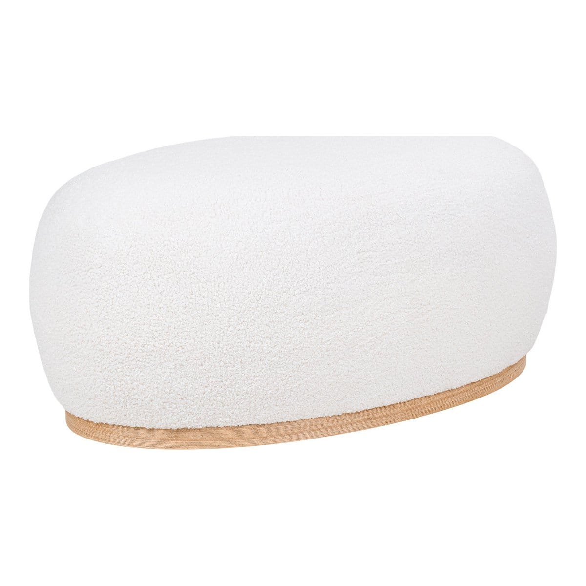 Manhattan Pouf - Pouf, bouclé, blanc, 54,5x88,5x36 cm, HN1235