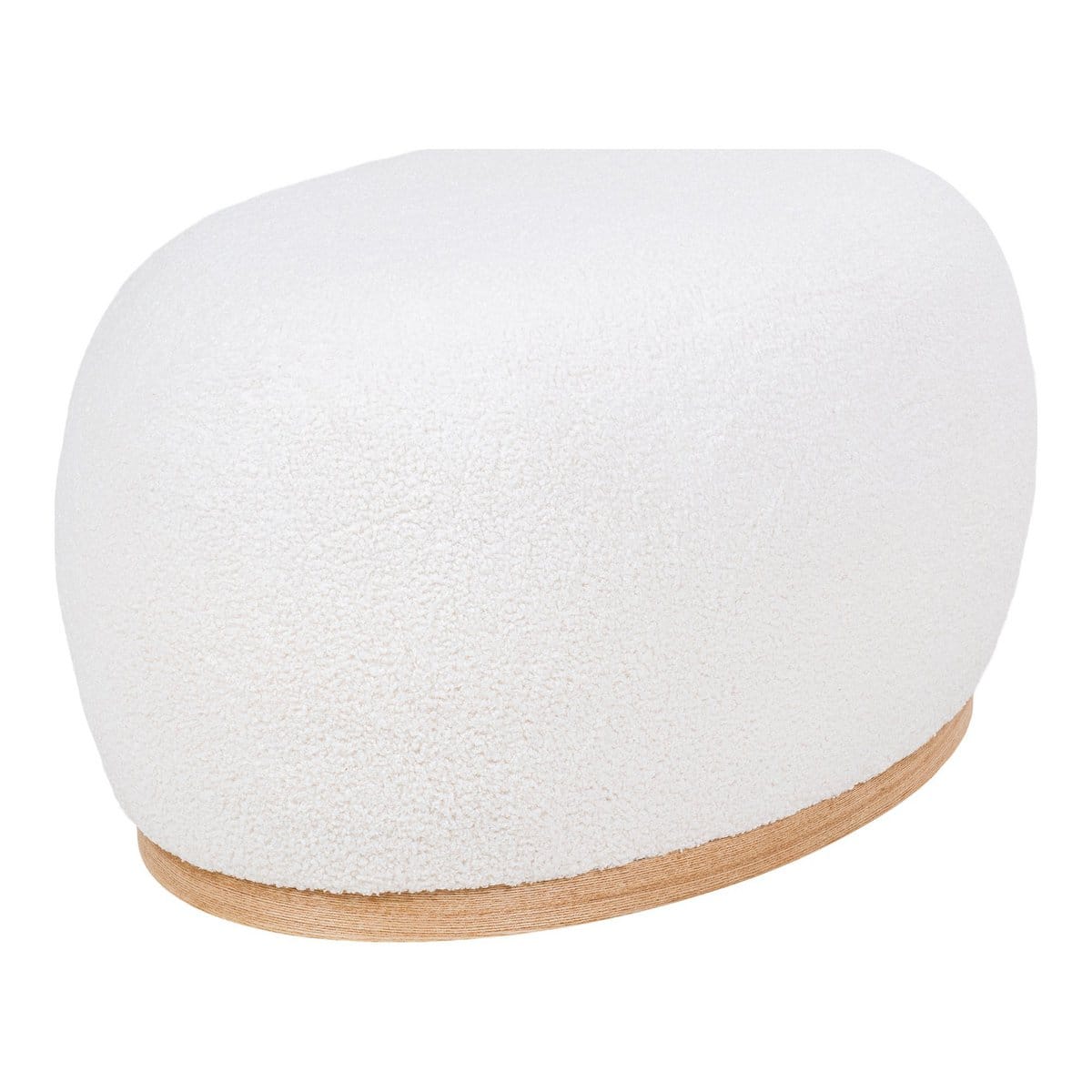 Manhattan Pouf - Pouf, bouclé, blanc, 54,5x88,5x36 cm, HN1235