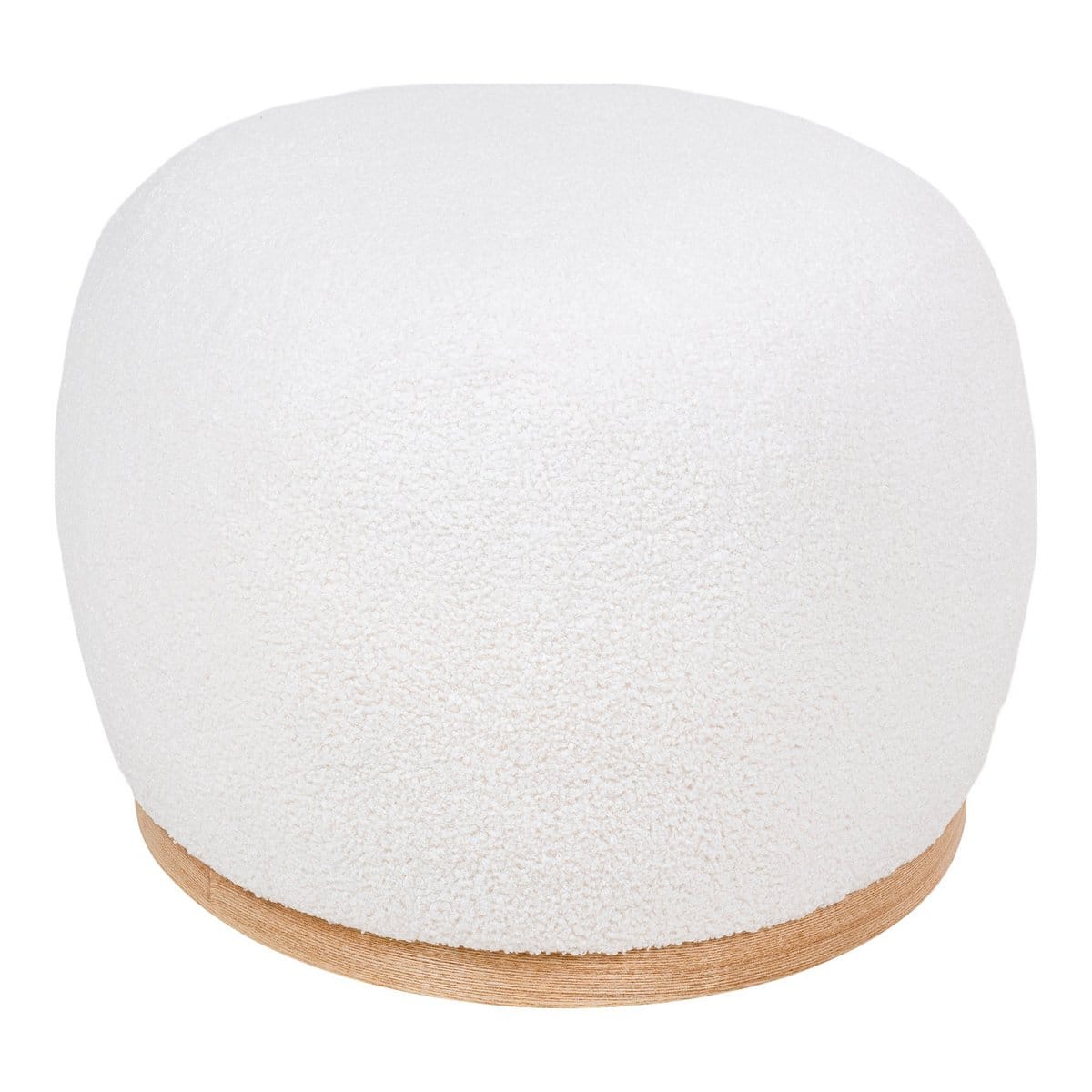 Manhattan Pouf - Pouf, bouclé, blanc, 54,5x88,5x36 cm, HN1235