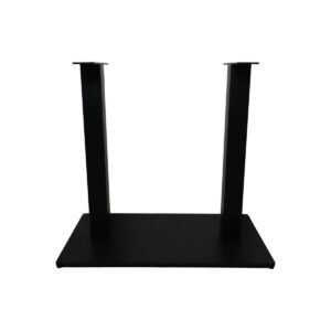 Table Table Basepilaar Dubble - 80x45x72 - Revêtement époxy noir - métal - Table Table Basepilaar Dubble - 80x45x72 - Revêtement époxy noir - métal -