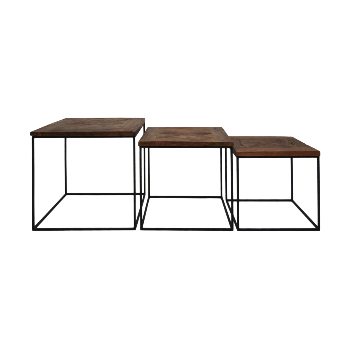 Table basse Austin - bois de Java recyclé/fer