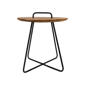 Table d'appoint Madison - teck/fer -