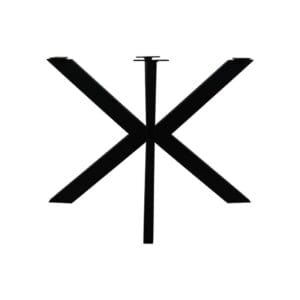 Table de repas pieds araignée - 130x80x72 - Noir - Métal - Table de repas pieds araignée - 130x80x72 - Noir - Métal -