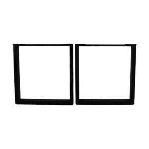 Table de salle à manger pieds en U - 70x10x72 - Noir - Métal - Table de salle à manger pieds en U - 70x10x72 - Noir - Métal -