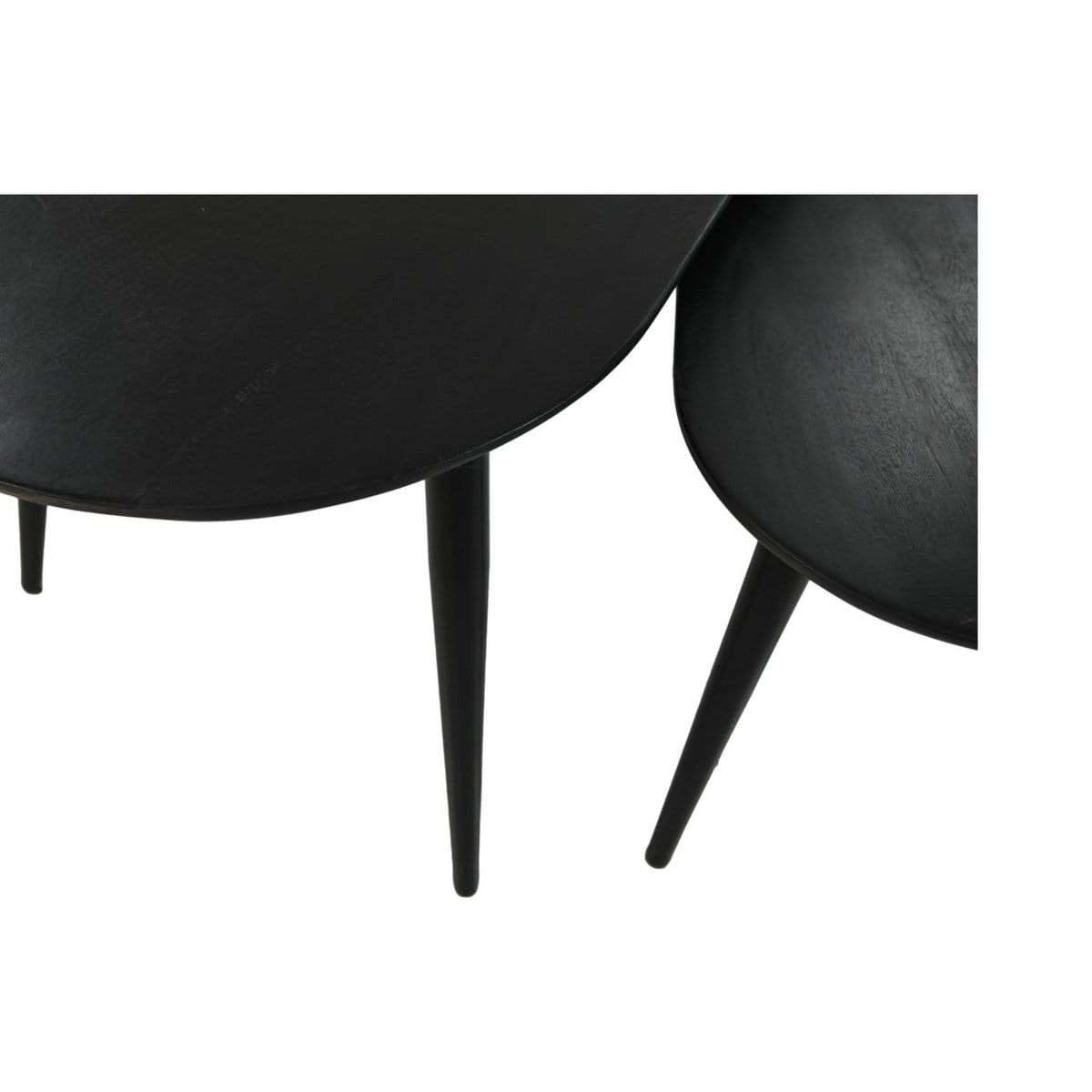 Tables basses Zurich - 95x52x46 - Bois d'acacia/métal - Lot de 2