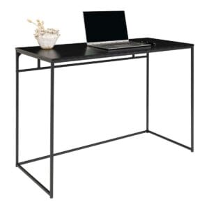 Vita Desk - noir, acier, 100x45x75cm -