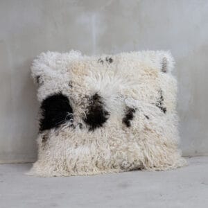 Oreiller en peau de mouton bouclée XXL - 80x80cm - Oreiller en peau de mouton bouclée XXL - 80x80cm -