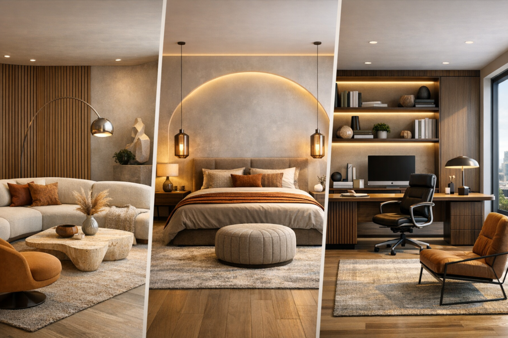 Top Furniture Trends for 2026 – What styles and pieces are dominating living rooms, bedrooms, and offices.