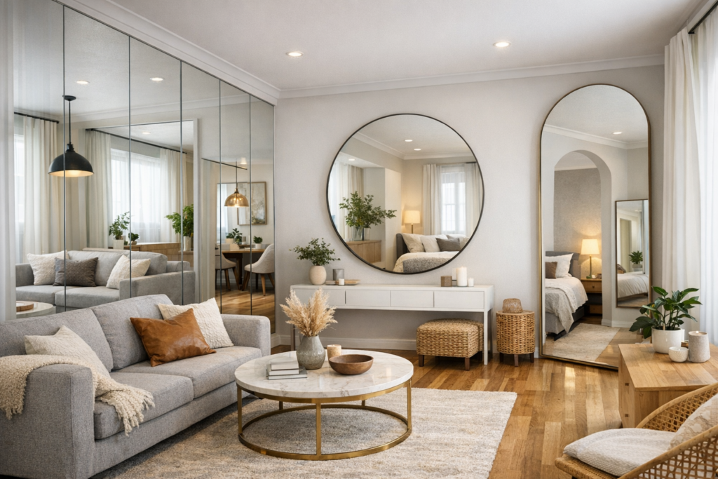Wall Mirror Ideas to Make Small Rooms Look Bigger