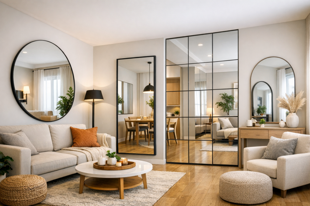 Wall Mirror Ideas to Make Small Rooms Look Bigger